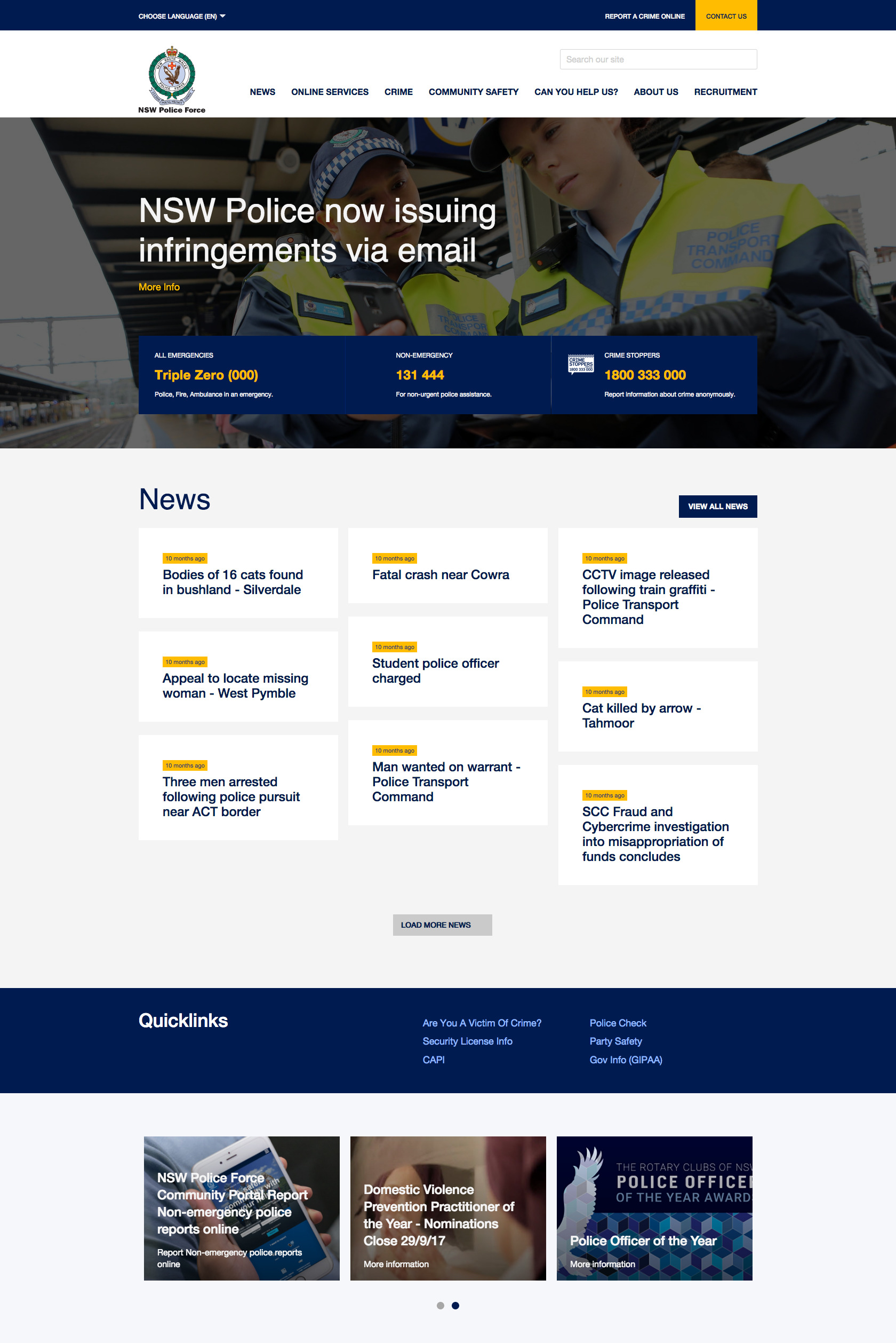 NSW Police – Full Desktop